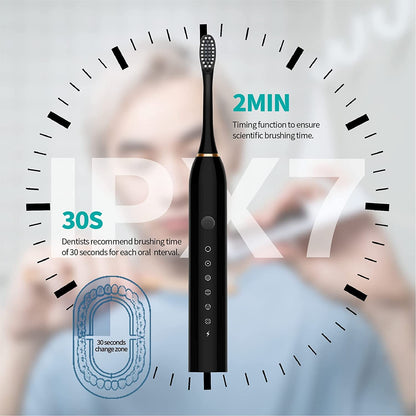 PAFEL X-3 Electric Toothbrush USB Charging Intelligent Timed Reminder With 6 Cleaning Modes IPX7 Waterproof Powerful Cleaning Electric toothbrushes