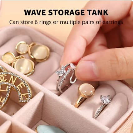Mini Jewelry Storage Box Portable Home Travel Earrings Necklace Storage Case for Women Ring Organizer PU Leather Display Case