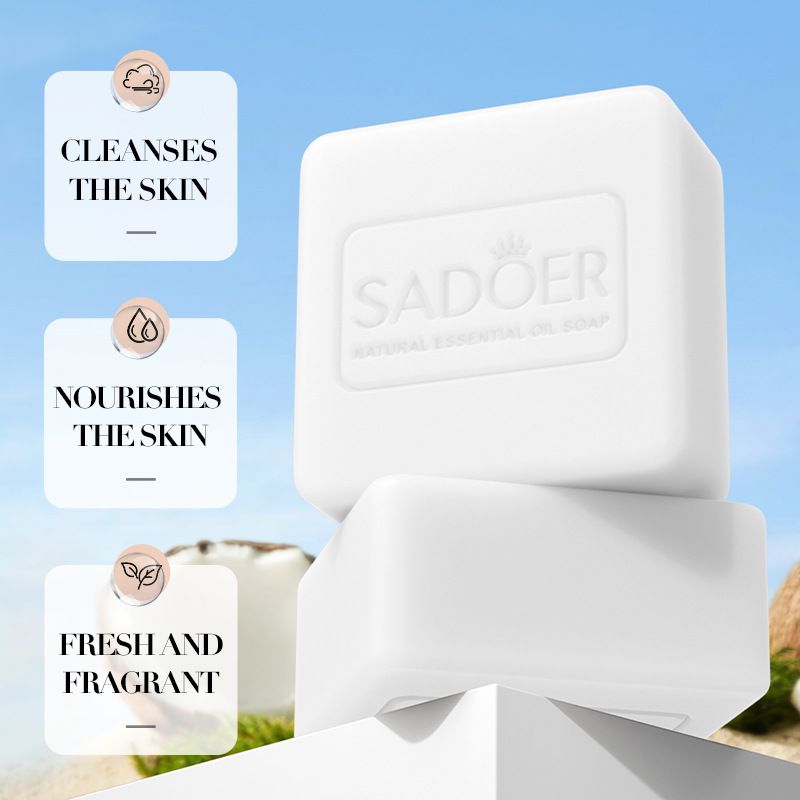 3 Package Women Fragrant Soap Essential Oil Soap Coconut Jasmine Lavender Scented Soap Deep Clean Refreshing And Smooth