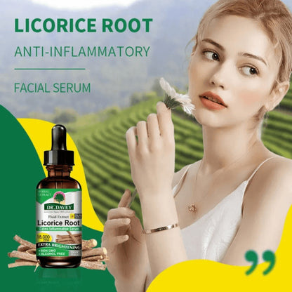 Dr. Davey Licorice Root Serum Fruit Fluid Extract Calms Inflammation Brightening Fade Dark spots Oil Control Anti-inflammatory