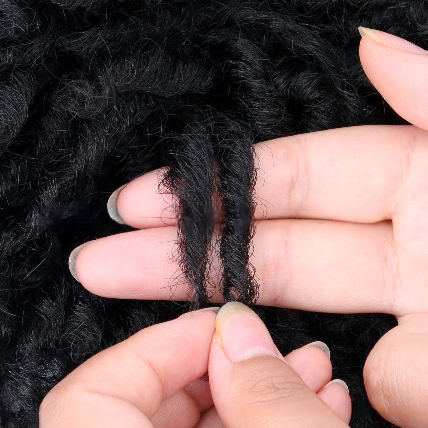 Synthetic Fiber Short Dreadlocks Toupee for Low-Maintenance Styles | Reggae Braid Top & Natural Edge Design (Black, 3-Inch, Quick Install, Lightweight, Secure Fit)