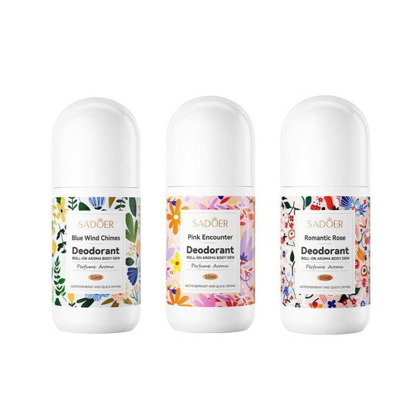3pcs/Set Roll-on Antiperspirant Deodorant Women Perfume