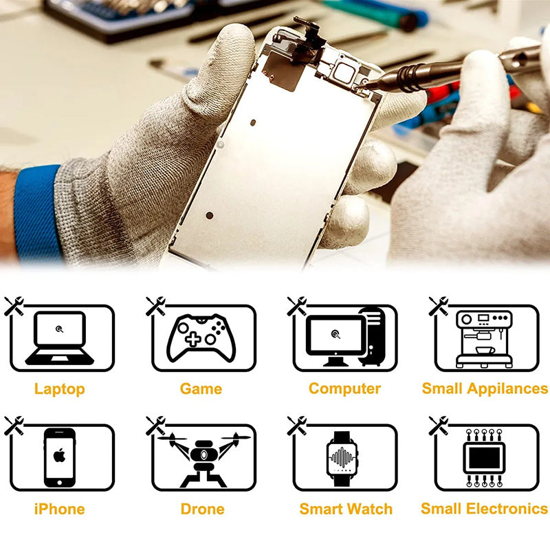 Precision Screwdriver 115 In 1 Set Magnetic Screw Driver Bits Torx Hex Bit Multifunction Household Repair Tools Kit Handle Computer PC Laptop Mobile Phone Equipment Repair Screwdrive Kit Hand Tools