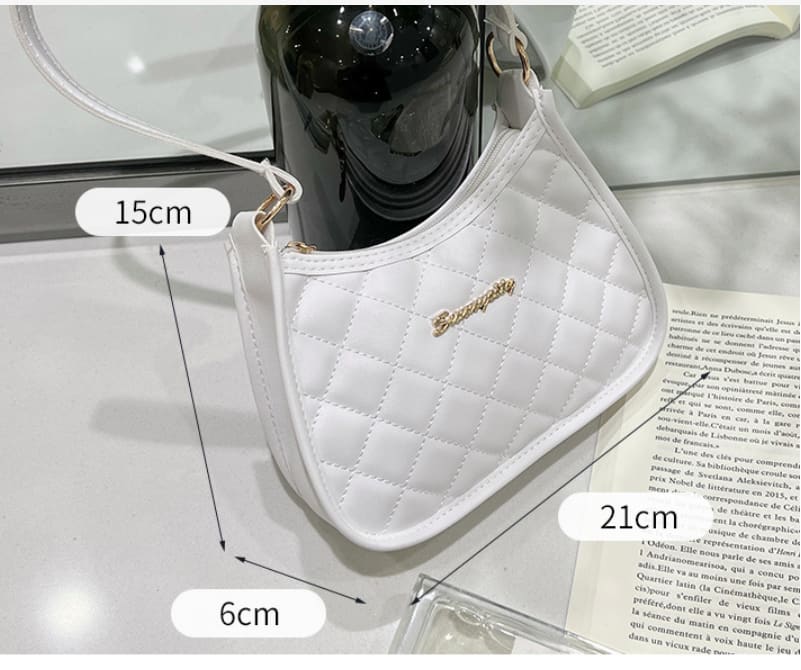 Embroidered Underarm Bag 2023 New Fashion Versatile Shoulder Bag Small Fragrant Wind Lingge Small Bag Girl