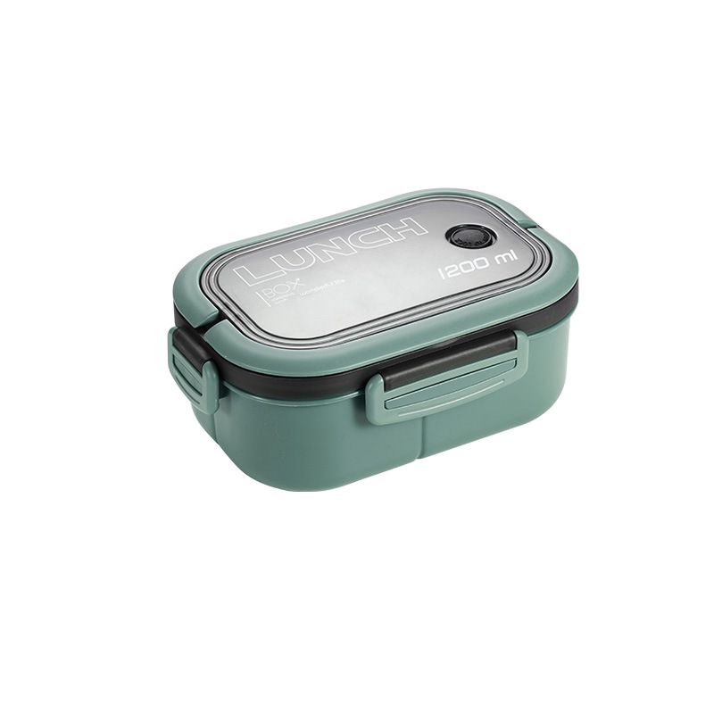 Single Double-layer Lunch Box Portable Compartment Fruit Food Box Microwave Lunch Box With Fork And Spoon Picnic Fresh Box