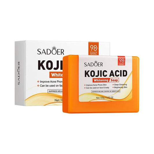 Kojic acid Whitening Soap with Niacinamide and Alpha-Arbutin Deep Cleansing Improves Acne Prone Skin
