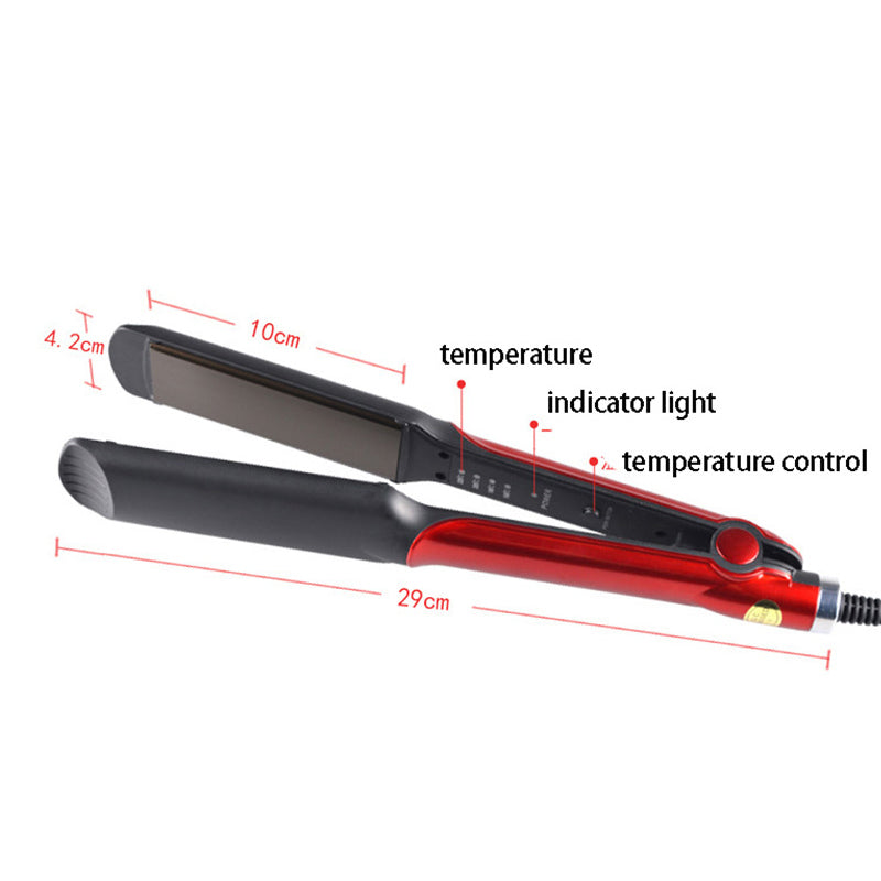 Professional Hair Straightener Titanium Porttable Fashion Style Plate Perm Flat Hair Iron Wet / Dry Wide Plates Fast Heating Hair Styling