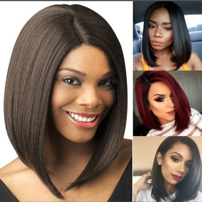 Women Hair Straight Bob Wigs 10Inch Brazilian Remy Hair Short Bob Human Hair Wigs Clip in U Part Wig Human Hair