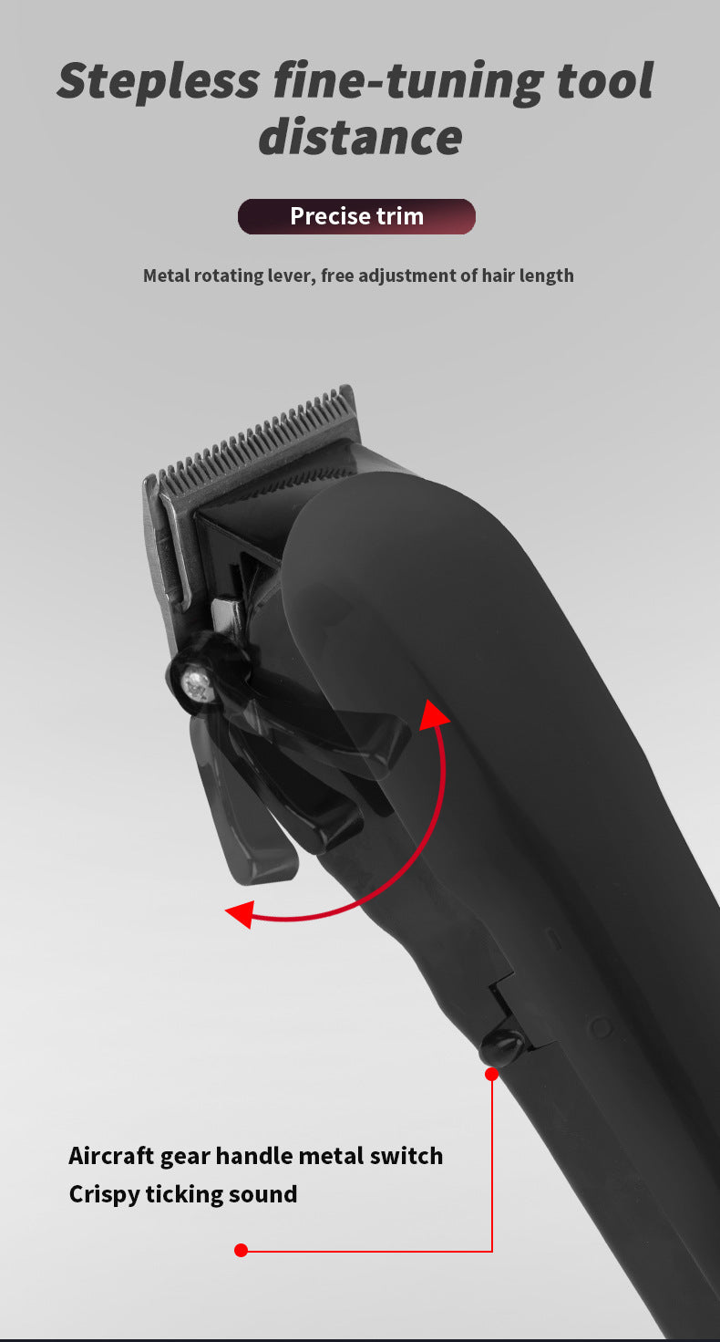 Hair Clipper Oil Head Electric Push Shear USB Charging Hair Trimmer for Men Women Household Travel Electric Barber Machine