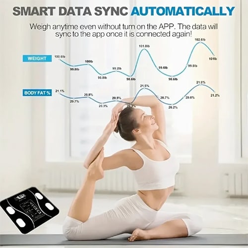 Weighing Scale Smart Bluetooth Body Scale Weight Scale Body Fat Scale Smart Wireless Digital Bathroom Weight Scale Body Composition Analyzer With Smartphone App Bluetooth-compatible Health Monitors