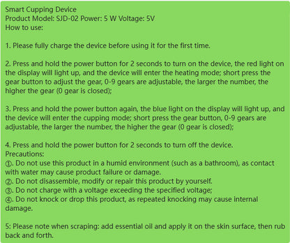 Massager Smart Electric Scraping Instrument Body massager Scraping and cupping device A massage device that takes care of your whole body Suitable for both men and women