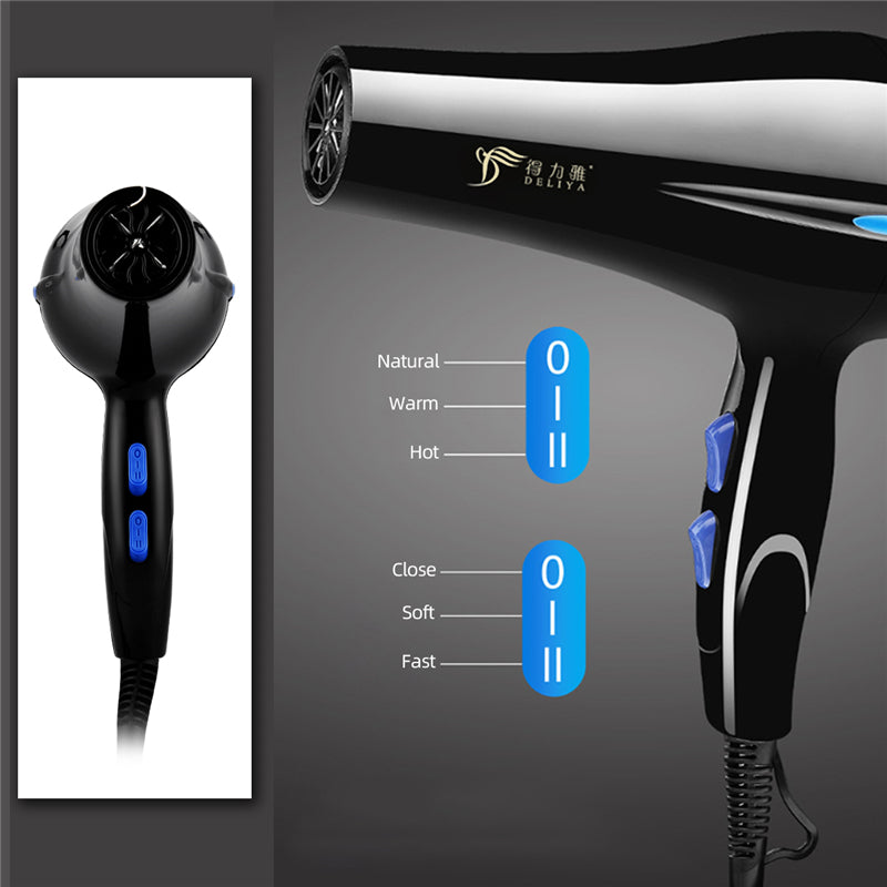 2200W Hair dryer professional blow dryer cooling and heating adjustment modeling tool 7 free gifts go home