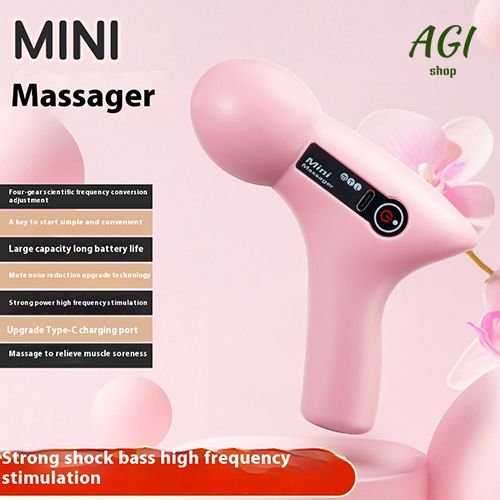 2024 Mini Vibration Massage Gun Rechargeable Wireless, Electric Massager Gun Muscle Relaxation Massager Promote Blood Circulation Professional Fitness Portable Electric Fascia Gun