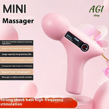 2024 Mini Vibration Massage Gun Rechargeable Wireless, Electric Massager Gun Muscle Relaxation Massager Promote Blood Circulation Professional Fitness Portable Electric Fascia Gun