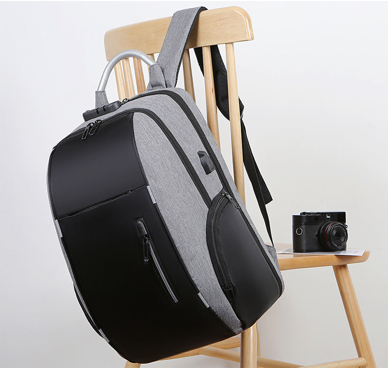 Combination lock backpack Cross-border multi-purpose laptop backpack large capacity business bag men's USB charging backpack travel bag