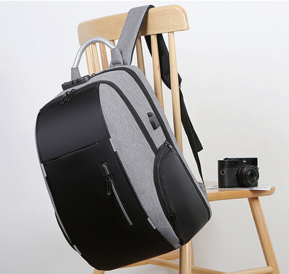 Combination lock backpack Cross-border multi-purpose laptop backpack large capacity business bag men's USB charging backpack travel bag