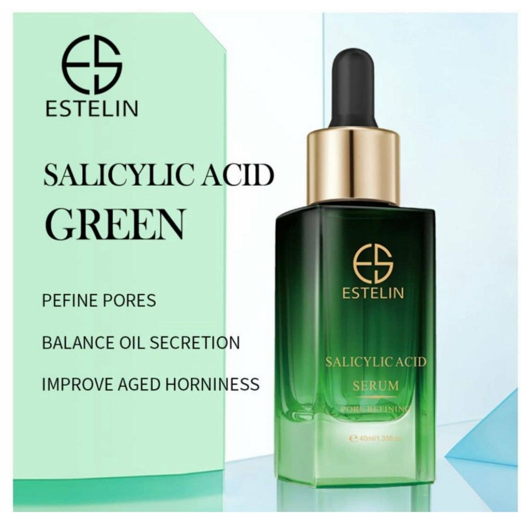 Estelin Salicylic Acid Serum Pore Refining Tighten and refine Balance Oil Secretion Better Skin Texture