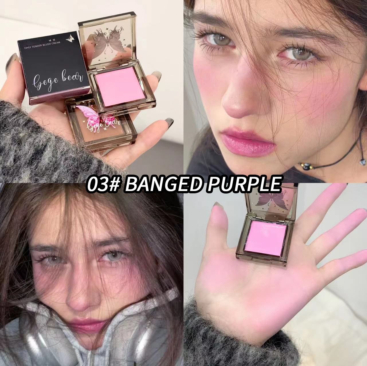 New Slightly Intoxicated powder blusher eye shadow Lipstick Cream Multi use rouge to beautify young girls