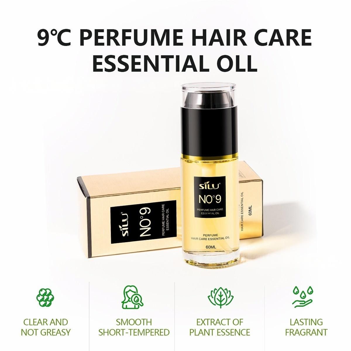 60ML hair care essential oil for women to prevent frizz, soften and repair dry and curly hair leaving a fragrance