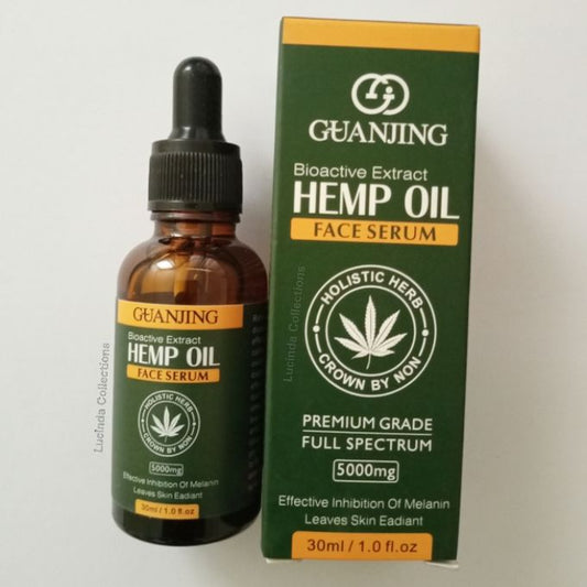 Hemp Oil Face Serum 5000mg Holistic Herb Bioactive Extract Full Spectrum