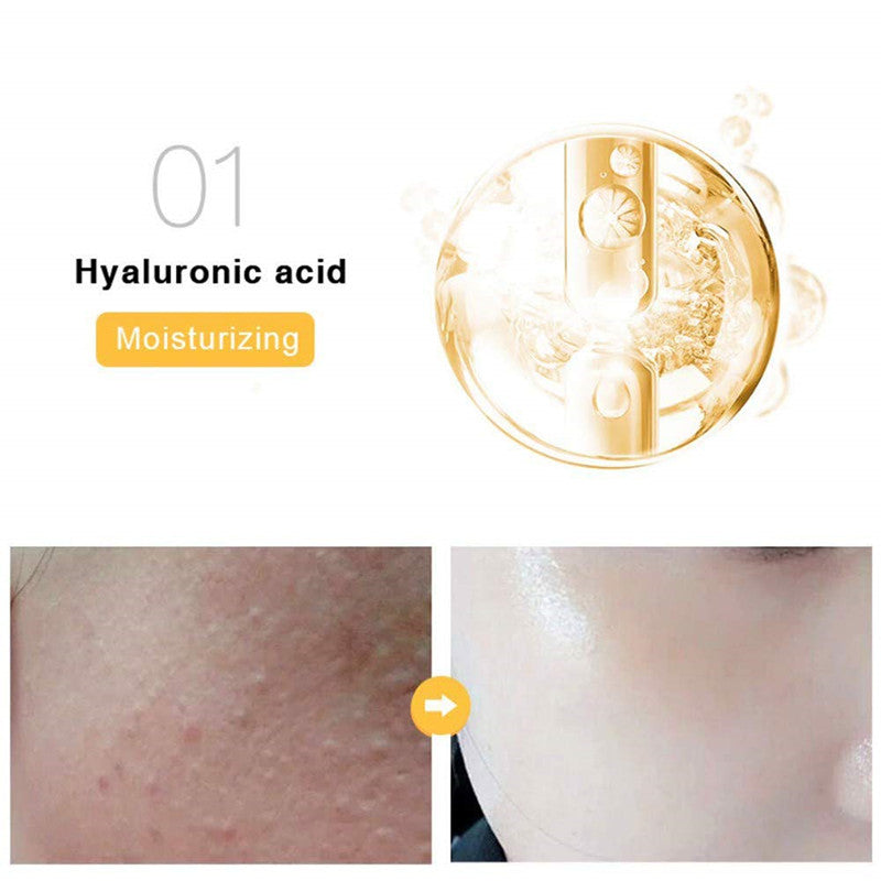 24k Gold Foil Essence Serum, Moisturizing Anti-Aging Anti-Redness , Face Skin Serum Nicotinamide