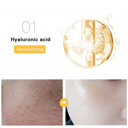 24k Gold Foil Essence Serum, Moisturizing Anti-Aging Anti-Redness , Face Skin Serum Nicotinamide