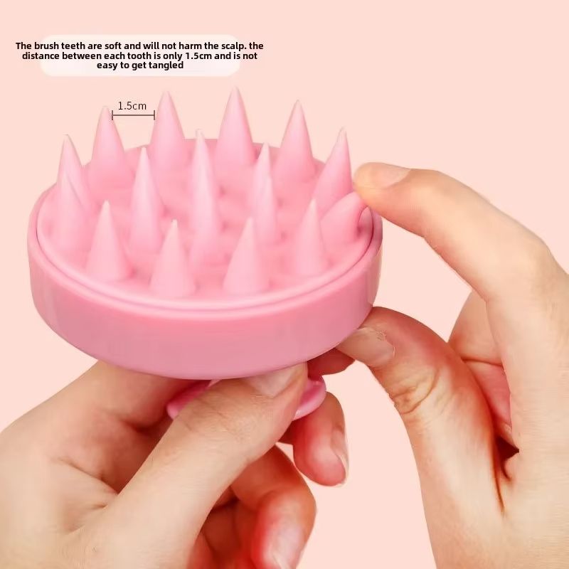 1Pc Scalp Massage Shampoo Brush Soft Silicone Combs Hair Used To Remove Dandruff and Exfoliate Hair Care Styling Tools Wholesale