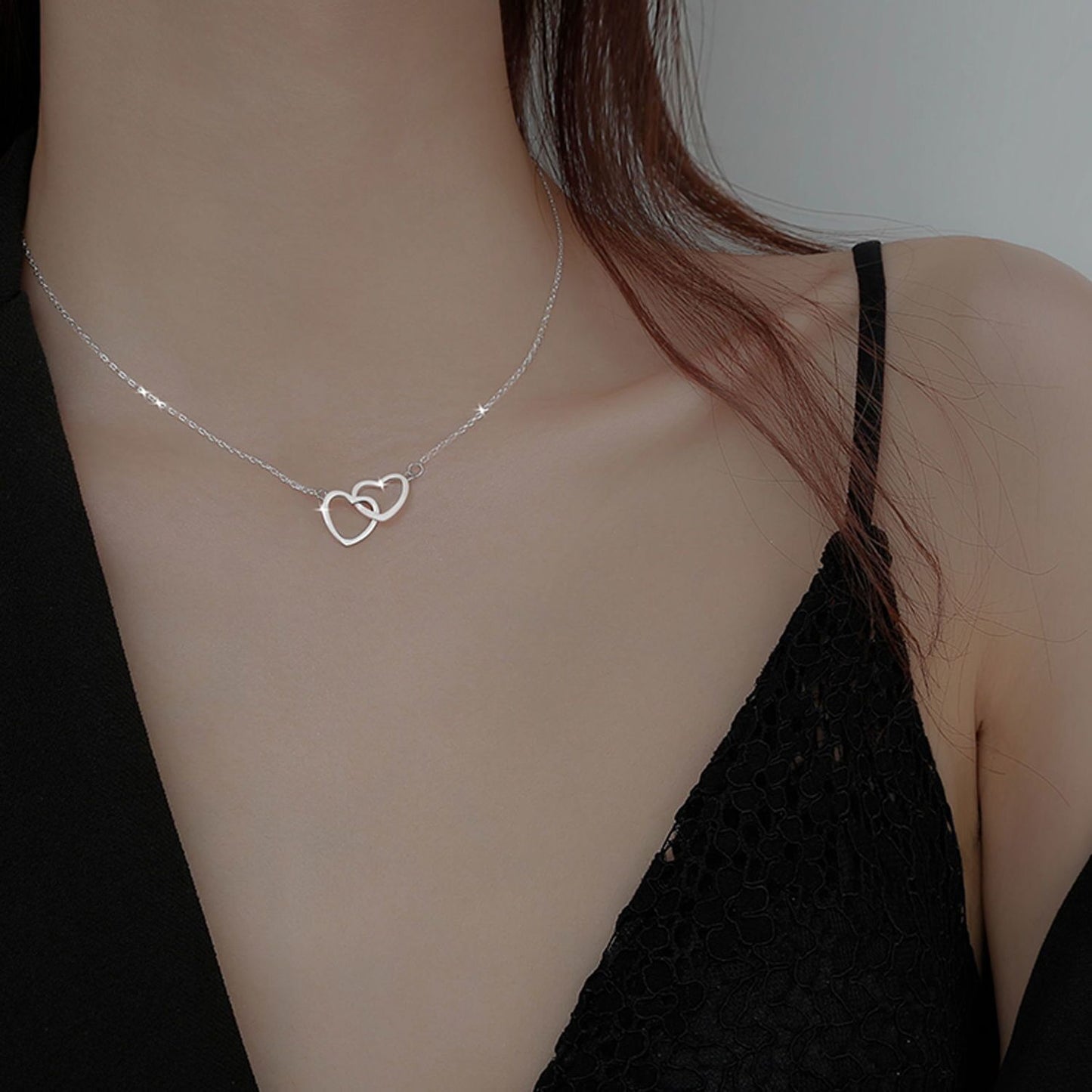 Love Necklace Female Ins Collarbone Chain Tensile Resistance Original Style Simple And Versatile Internet Celebrity High Sense Niche Neck Chain Tide