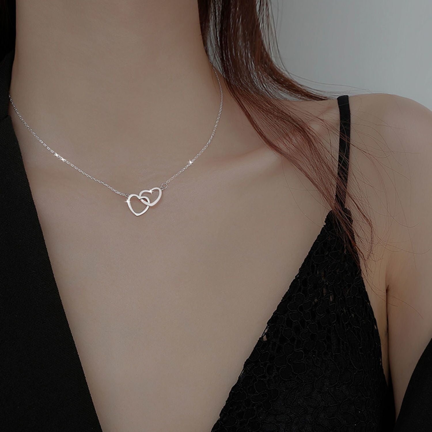 Love Necklace Female Ins Collarbone Chain Tensile Resistance Original Style Simple And Versatile Internet Celebrity High Sense Niche Neck Chain Tide