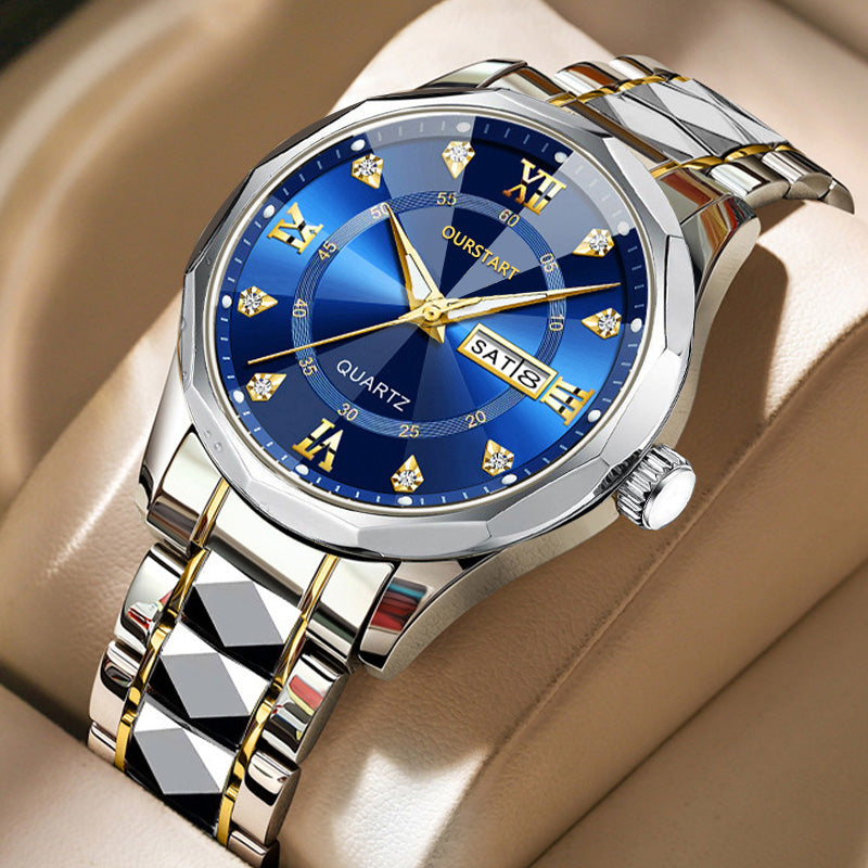 Fashion Business Watch Men Sports Mens Watch Top Brand Luxury Clock Male Quartz Wristwatch for Man Date Week