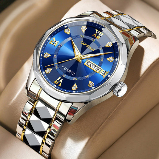 Fashion Business Watch Men Sports Mens Watch Top Brand Luxury Clock Male Quartz Wristwatch for Man Date Week