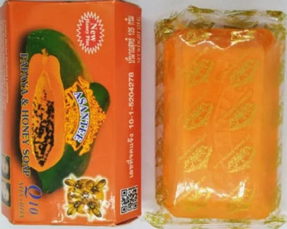 2PCs Asantee Papaya And Honey Skin Lightening Face And Body Soap Asante Brightening Skin Care Soap