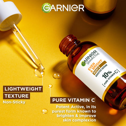 【Discounted】Garnier Brightening Night Serum With 10% Pure Vitamin C 30Ml