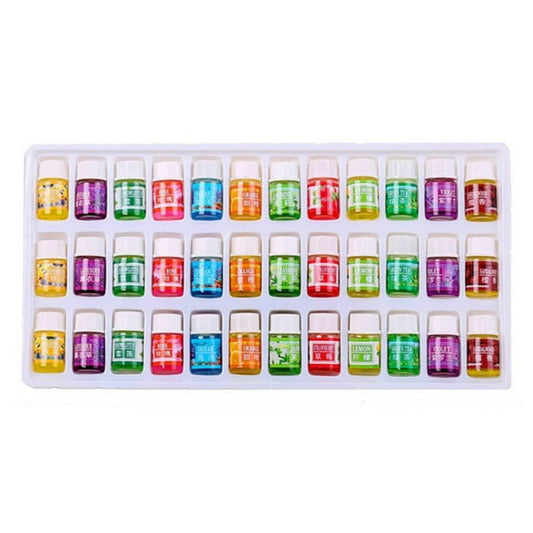 36 pcs Essential oil oil Set for diffuser, humidifier, Aromatherapy Scents: Lavender Violet Green Tea Rose Sandal wood Snow Lotus Jasmine Orange Ocean Lemon Osmanthus Strawberry