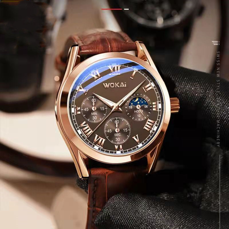 Fashion Leather Watches For Men And Women Retro Watch Non-Mechanical Quartz Business Watches Male Female Wrist Watch