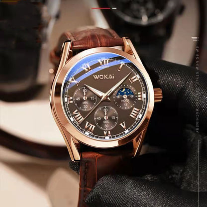 Fashion Leather Watches For Men And Women Retro Watch Non-Mechanical Quartz Business Watches Male Female Wrist Watch