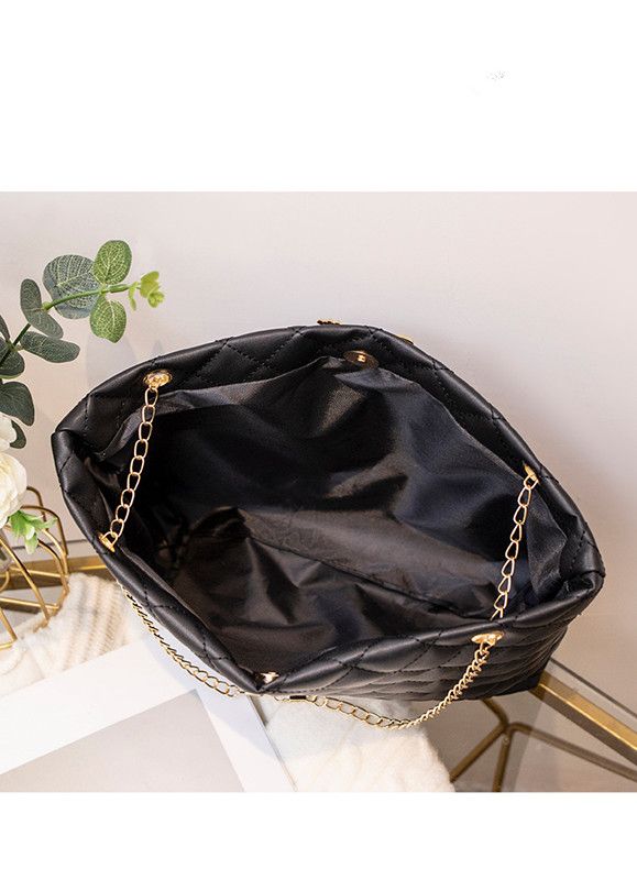 Small diamond lattice large bag chain bag women's senior sense women's shoulder bags Large capacity shoulder bag