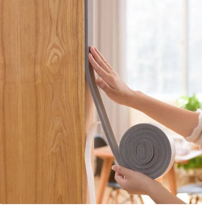 Door Window Sealing Strips Sound-Proof Foam Weatherstrip Noise Insulation Draft Excluder Bottom Seal Strip Blocker Wind Guard