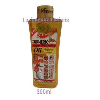 VEET GOLD TURMERIC OIL Super Whitening Body Repair Anti Dark Spots Anti-aging Brightening Face Body Oil 200 300 1000 ml