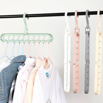 Closet Organizers and Storage, Multifunctional Closet Organizer Magic Space Saving Hangers with 9 Holes Closet Storage Organization for Wardrobe Heavy