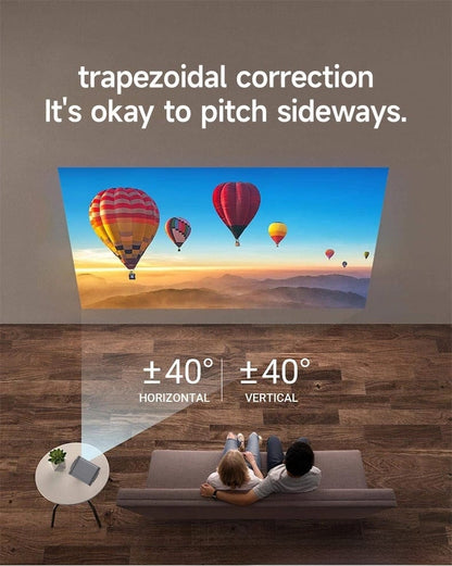 The best-selling model in 2025,1080P 4K Portable WiFi 6 BT V5.0 Projector Home Theater Smart Projector Auto Keystone Movie Projector for OS Android TV stick