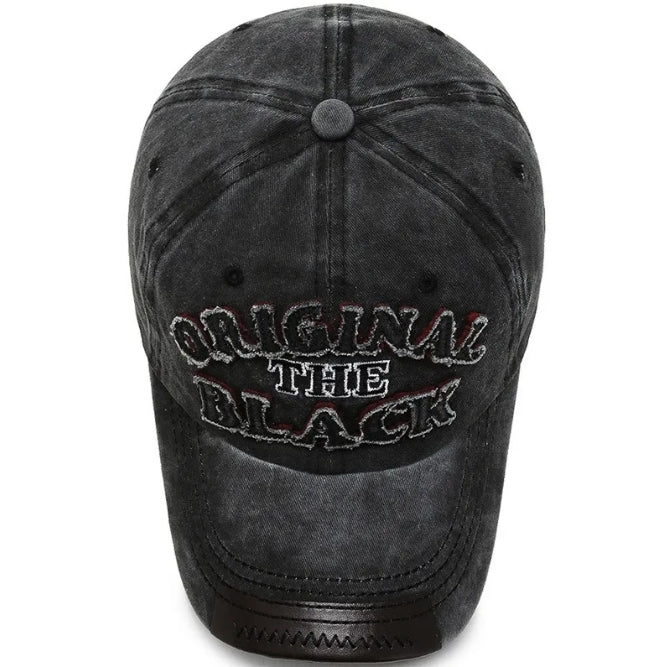 Unisex Vintage 3D Letter Embroidery Baseball Cap Men Women Cotton Adjustable Casual Hat Hip Hop Streetwear Sun Hats