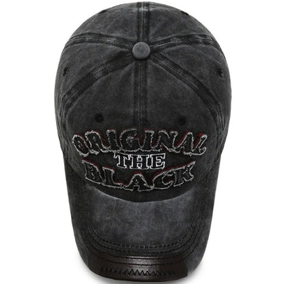 Unisex Vintage 3D Letter Embroidery Baseball Cap Men Women Cotton Adjustable Casual Hat Hip Hop Streetwear Sun Hats