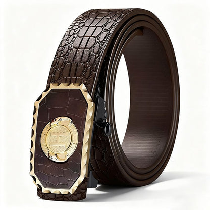 New Men Belts High Quality Leopard Belt Success Men Belt Business Automatic Buckle Fashion Trend Casual All-match Belt Men Accessories