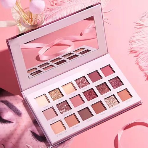 18 Colors Eyeshadow Pallete, Pearlescent Matte Glitter Eyeshadow Palette Make Up Eyeshadow Beauty Eye Pallete Waterproof Concealer Makeup Pallete Lasting-Effect Eye Shadow