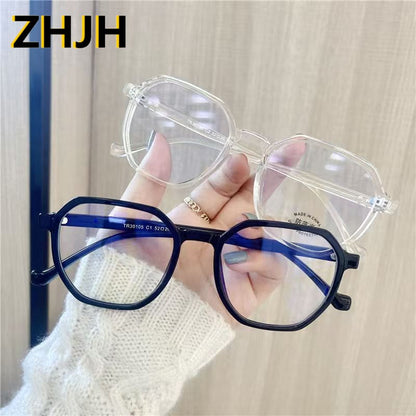 ZHJH Anti Blue Light Glasses Retro Computer Glasses Gaming Anti Blue Light Glasses Fashion Glasses