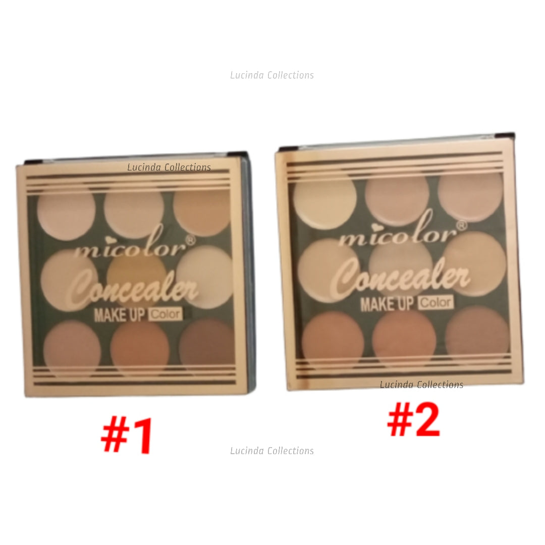 Micolor Concealer Make Up 9 Shade Color Palette