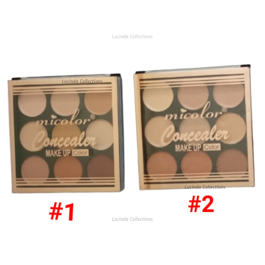 Micolor Concealer Make Up 9 Shade Color Palette