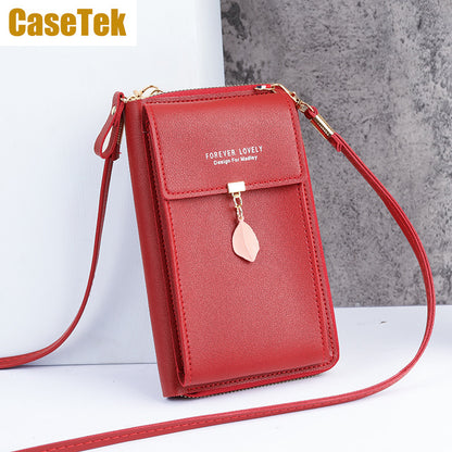New Arrival Wallet phone bag PU leather purse small sling bag ladies fashion crossbody shoulder bag Casetek handbags