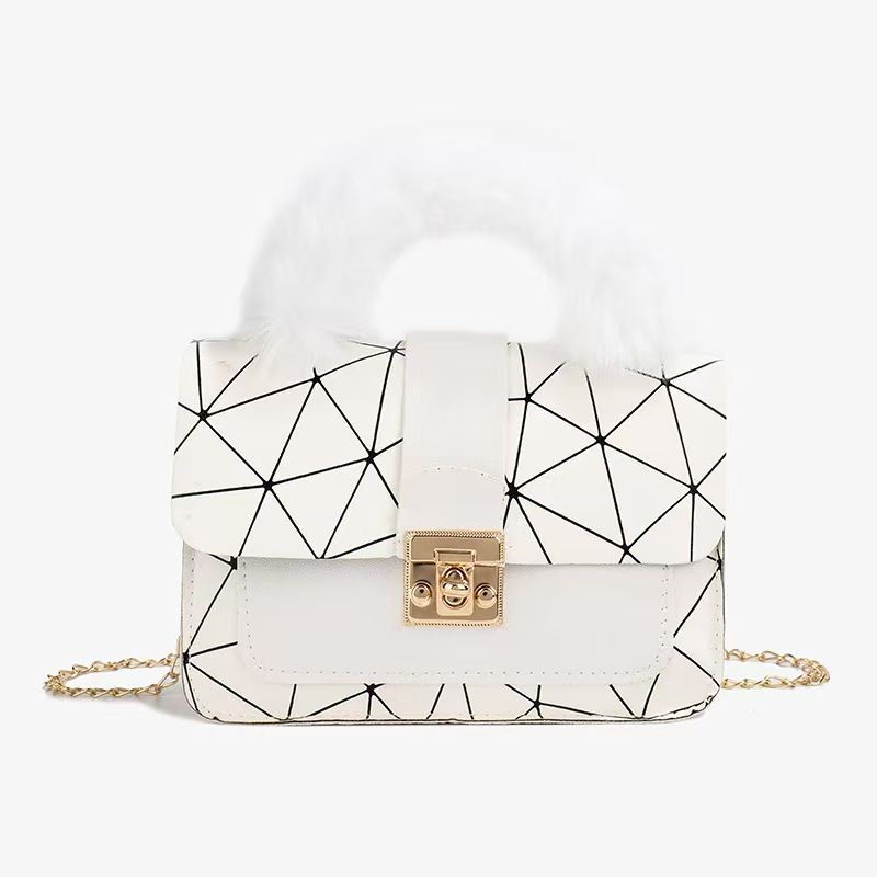 Bag female new niche bag geometric gradient small square bag crossbody bag